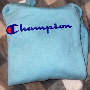 Blue champion hoodie